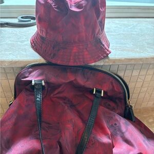 Womens Valentino Handbag & Bucket Hat Combo